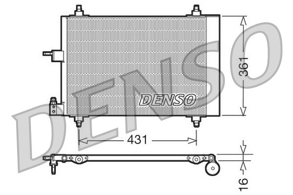 Skraplacz, klimatyzacja DENSO DCN07009