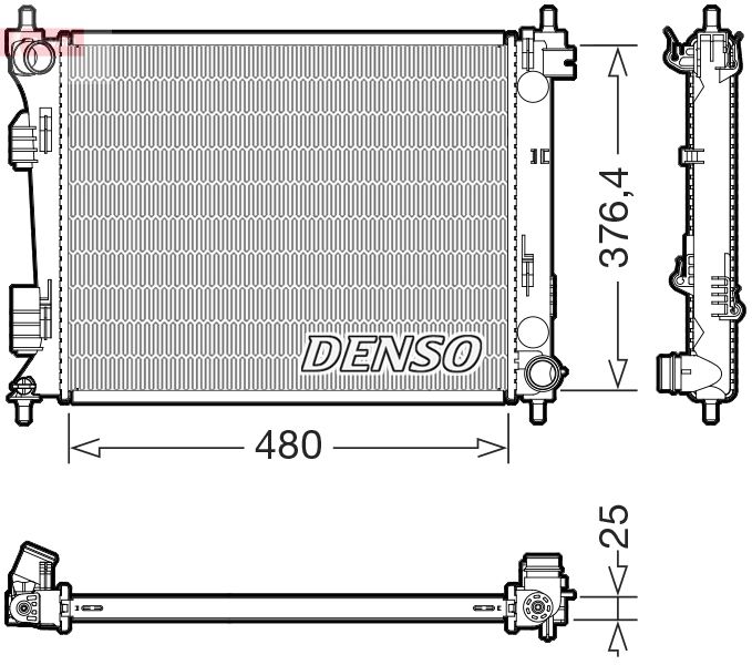 Chłodnica, układ chłodzenia silnika DENSO DRM41037