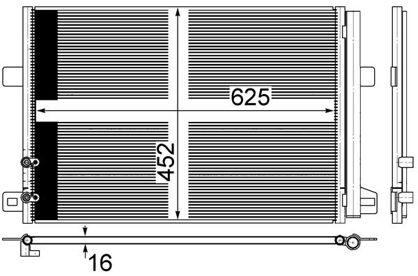 Skraplacz, klimatyzacja MAHLE AC885000S