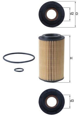 Filtr oleju KNECHT OX 153D4