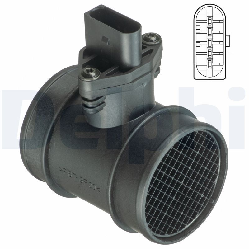 Przepływomierz masowy powietrza DELPHI AF10409-12B1