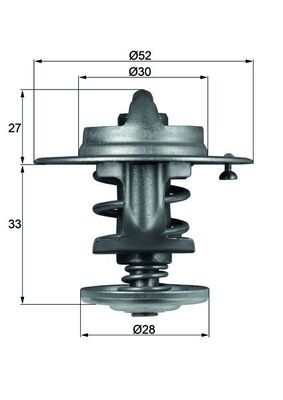 Termostat, płyn chłodzący MAHLE TX 80 83