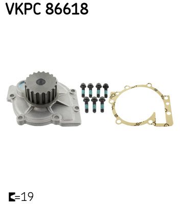 Pompa wody, chłodzenie silnika SKF VKPC 86618