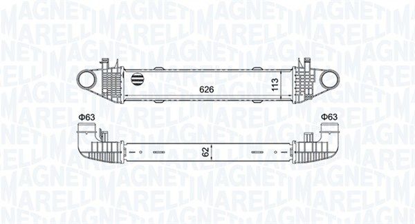 Chłodnica powietrza doładowującego MAGNETI MARELLI 351319204550