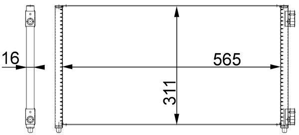 Skraplacz, klimatyzacja MAHLE AC373000S