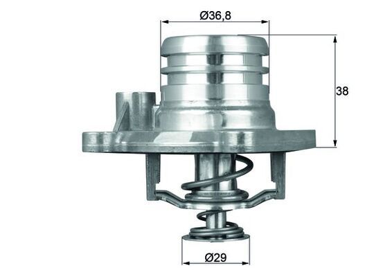 Termostat, płyn chłodzący MAHLE TI1392
