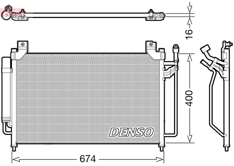 Skraplacz, klimatyzacja Denso DCN44013