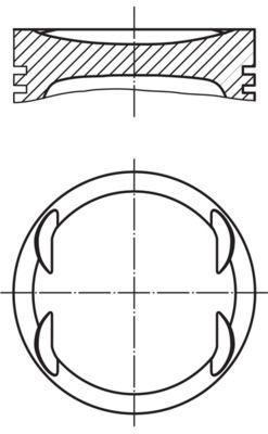 Tłok MAHLE 012 19 03