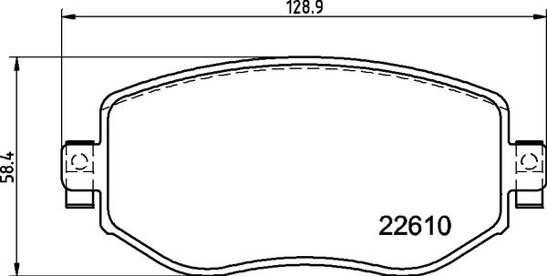 Zestaw klocków hamulcowych, hamulce tarczowe BREMBO P 68 068