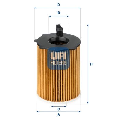 Filtr oleju UFI 25.037.00