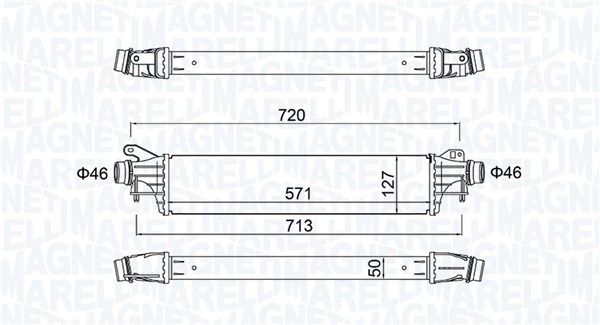 Chłodnica powietrza doładowującego MAGNETI MARELLI 351319205880