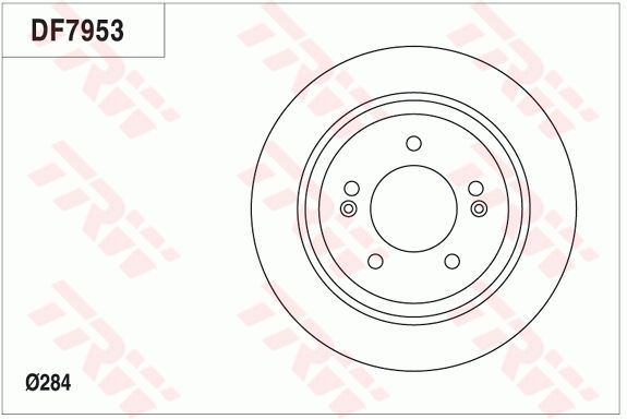 Tarcza hamulcowa TRW DF7953