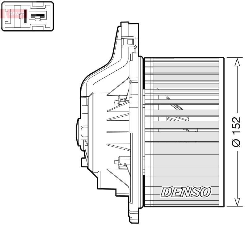 Wentylator wewnętrzny DENSO dea41015