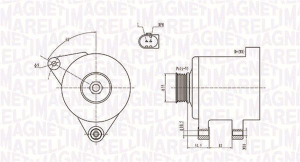 Alternator MAGNETI MARELLI 063731664010