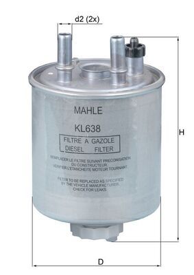 Filtr paliwa KNECHT KL 638