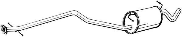 Tłumik środkowy BOSAL 289-035