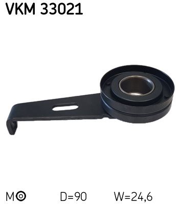 Rolka napinacza, pasek klinowy wielorowkowy SKF vkm 33021