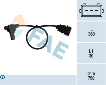 Czujnik, prędkość obrotowa silnika FAE 79061
