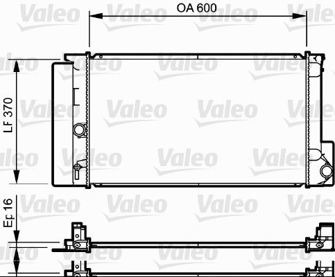 Chłodnica, układ chłodzenia silnika VALEO 735250