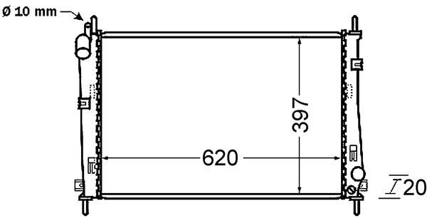 Chłodnica, układ chłodzenia silnika MAHLE CR1137000S