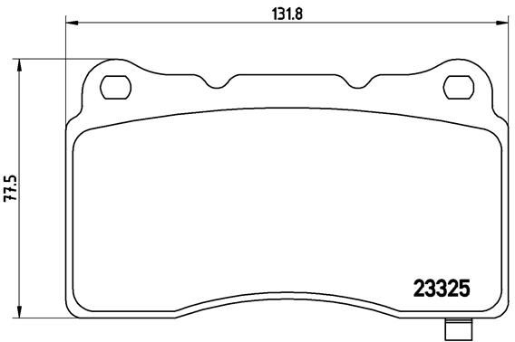 Zestaw klocków hamulcowych, hamulce tarczowe BREMBO P 59 079