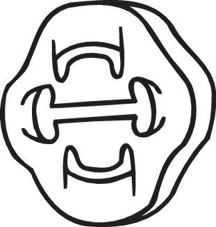 Gummistreifen, Abgasanlage BOSAL 255-853