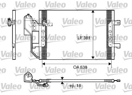 Skraplacz, klimatyzacja VALEO 817659