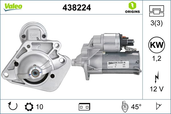 Rozrusznik VALEO 438224