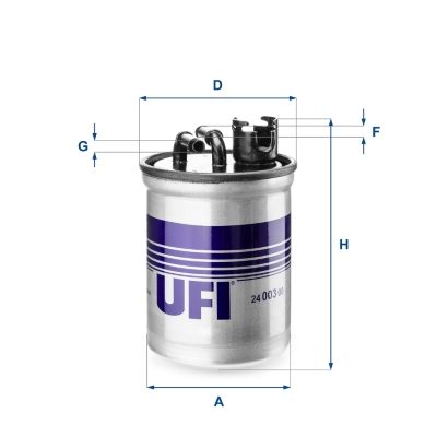 Filtr paliwa UFI 24.003.00