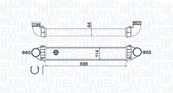 Chłodnica powietrza doładowującego MAGNETI MARELLI 351319204210