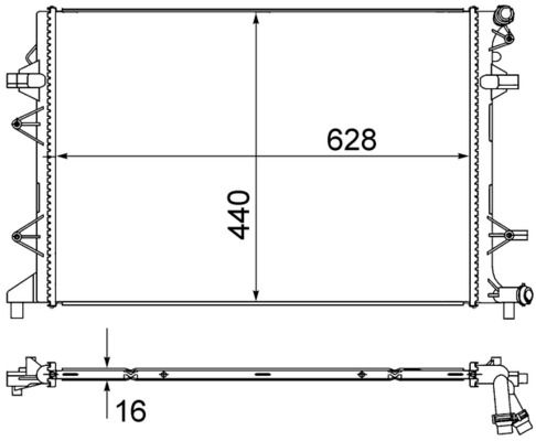 Chłodnica, układ chłodzenia silnika MAHLE CR855000S