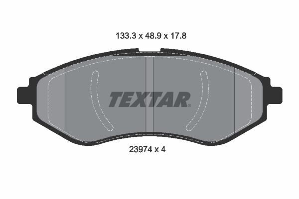 Zestaw klocków hamulcowych, hamulce tarczowe TEXTAR 2397401