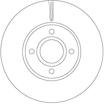 Tarcza hamulcowa TRW DF6898