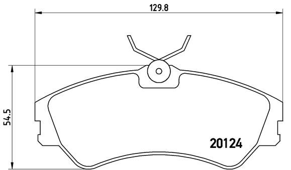 Zestaw klocków hamulcowych, hamulce tarczowe BREMBO P 85 028