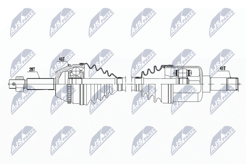 Wał napędowy NTY NPW-FR-062