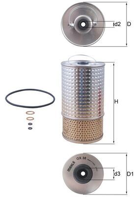 Filtr oleju KNECHT OX 38D