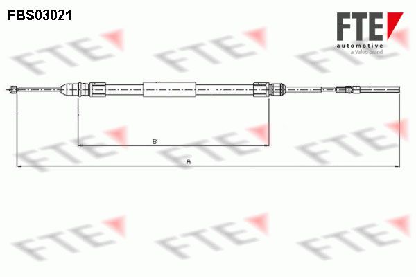 Cięgło, hamulec postojowy FTE FBS03021