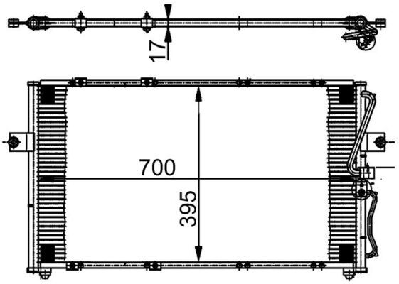 Skraplacz, klimatyzacja MAHLE AC379000S