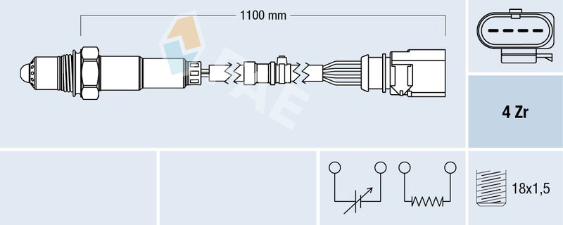 Sonda lambda FAE 77702