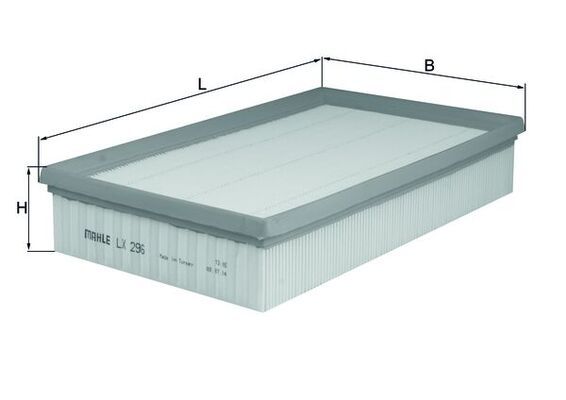 Filtr powietrza MAHLE LX296