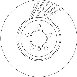 Tarcza hamulcowa TRW DF6613S