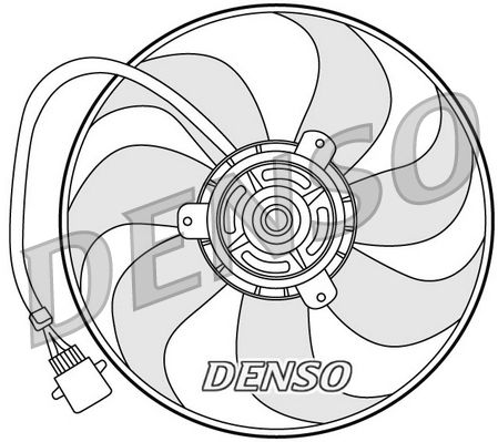 Wentylator, chłodzenie silnika DENSO DER32006