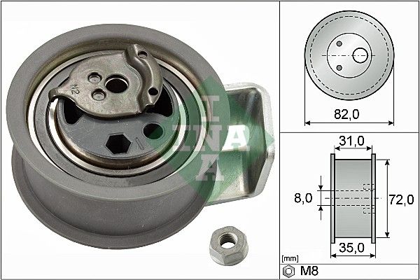 Rolka napinacza, pasek rozrządu INA 531 0436 20