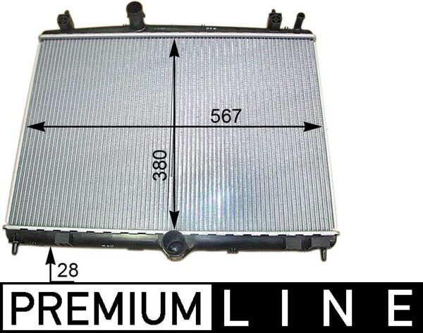 Chłodnica, układ chłodzenia silnika MAHLE cr 2113 000p