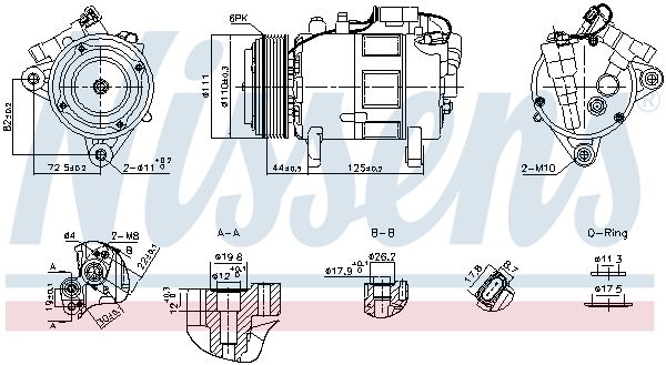 Sprężarka, klimatyzacja NISSENS 891148