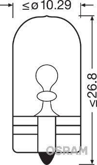 Żarówka, lampa kierunkowskazu OSRAM 2845