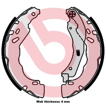 Zestaw szczęk hamulcowych BREMBO S 61 544