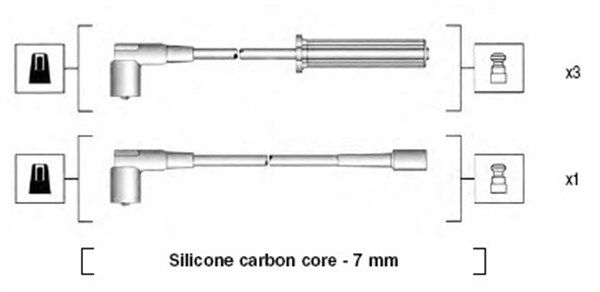 Zestaw przewodów zapłonowych MAGNETI MARELLI 941365080931