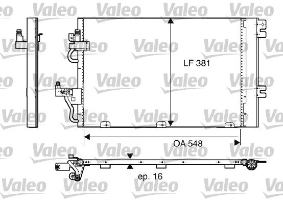 Skraplacz, klimatyzacja VALEO 817839