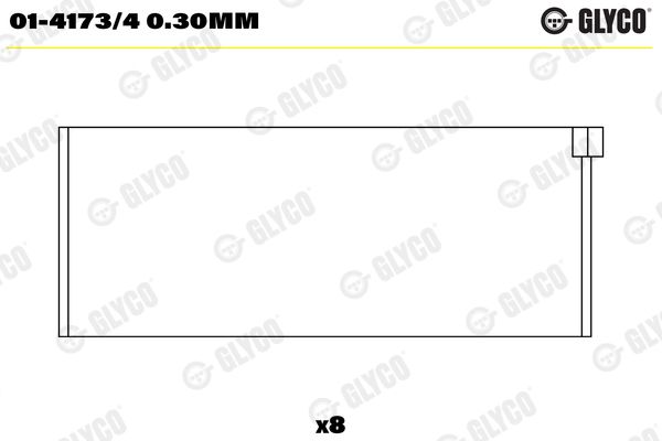 Panewka korbowodu GLYCO 01-4173/40.30MM